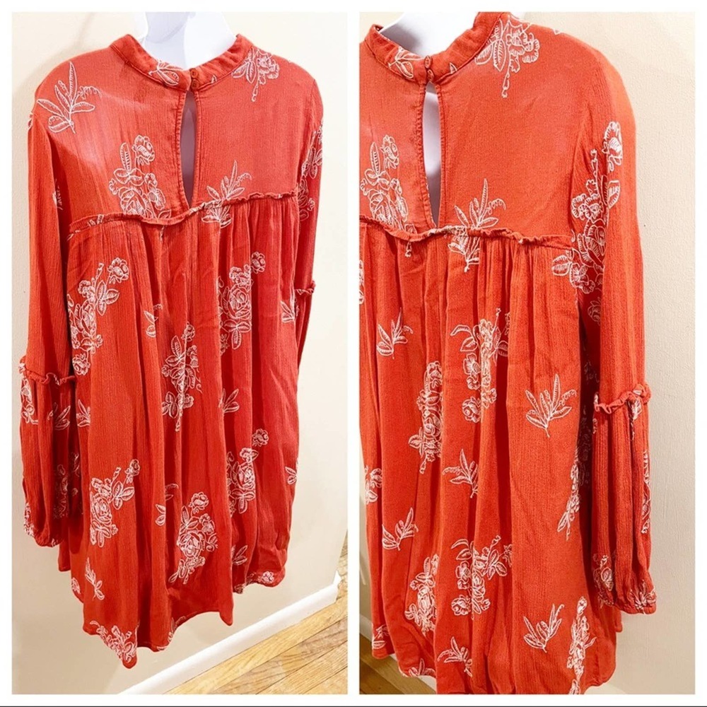 Lulus No One Quite Like You Shift Dress Orange M - Picture 10 of 13